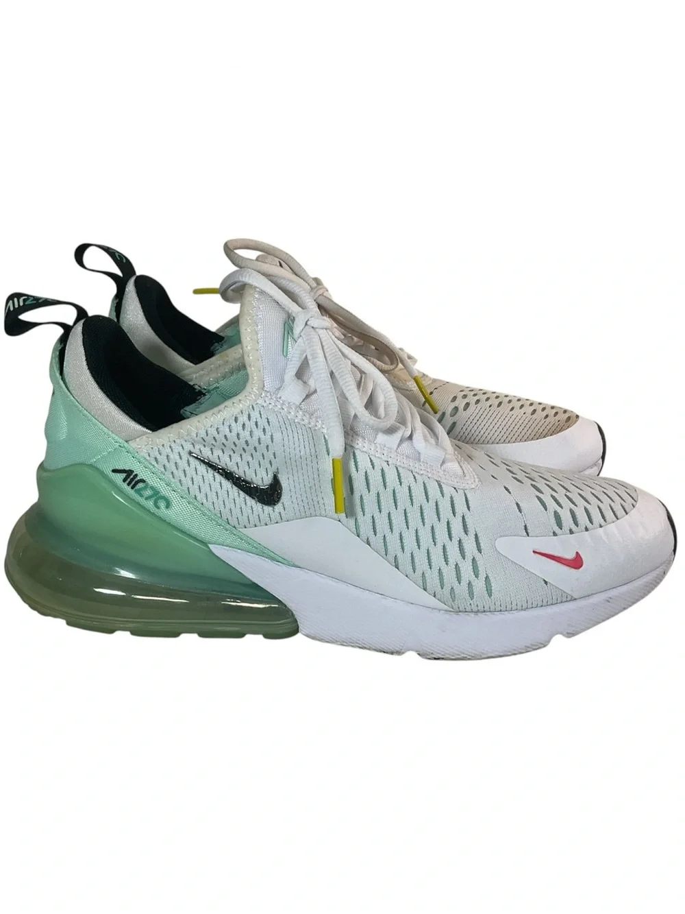 Nike Women’s Air Max 270 White Mint Green Athletic Sneakers